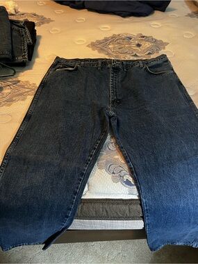 Men's Dark Blue Straight-Leg Jeans